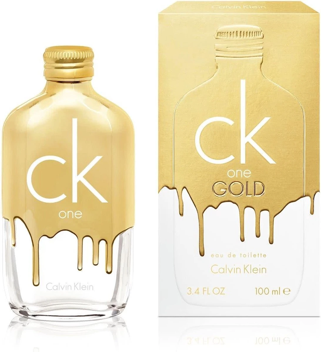 Calvin Klein CK One Gold 100 Ml - Eau De Toilette - Unisex - Afbeelding 4
