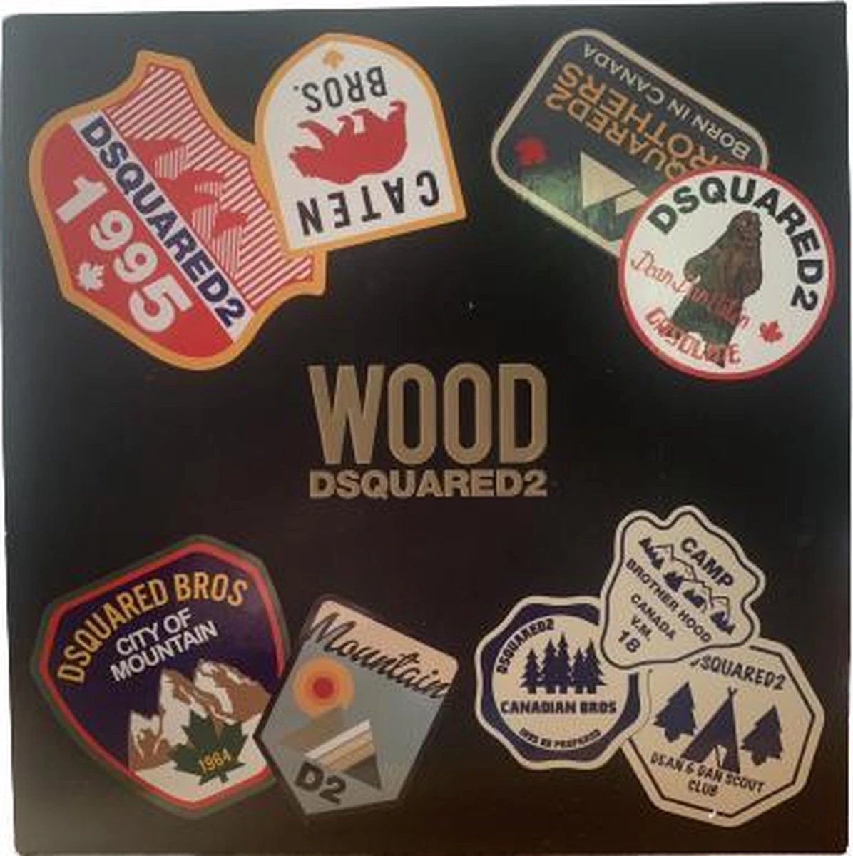 DSQUARED2 Dsquared² Wood Pour Homme Giftset - 100 Ml Eau De Toilette Spray + 150 Ml Showergel - Cadeauset Voor Heren - Afbeelding 3