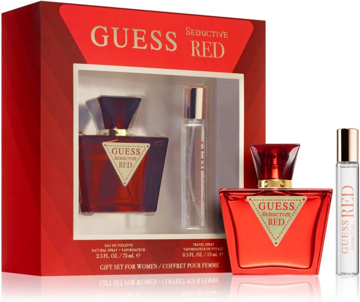 Guess Seductive Red - Geschenkset - Eau De Toilette 75 + Eau De Toilette 15 Ml Travelspray