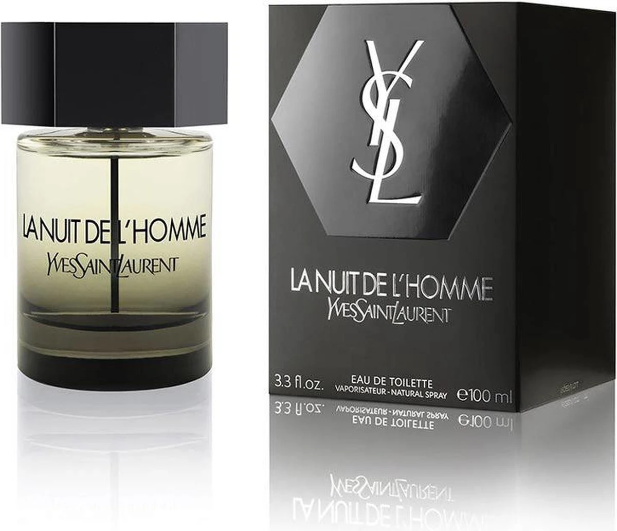 Yves Saint Laurent La Nuit De L'Homme 100 Ml - Eau De Toilette - Herenparfum - Afbeelding 2
