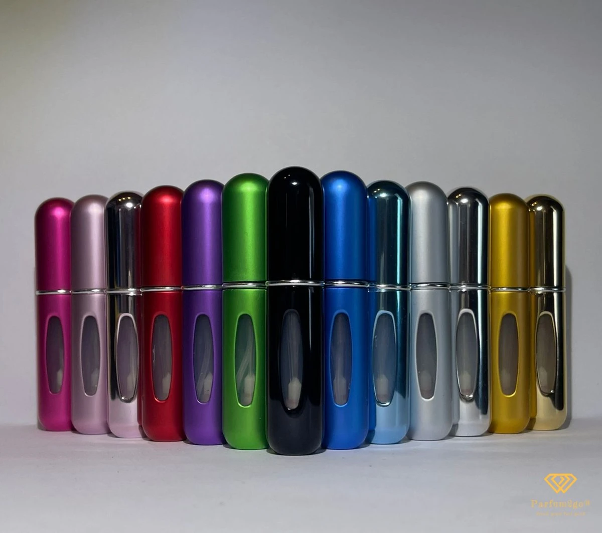 Parfum2go® Essentials 5 Ml Parfumverstuivers 13 Kleuren. Zilver Grijs - Afbeelding 6