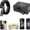 GreatGift® - Cadeaupakket Voor Hem - Met Riem - AXE Parfum - 2x AXE Shampoo - 16x Ferrero Rocher Chocolade