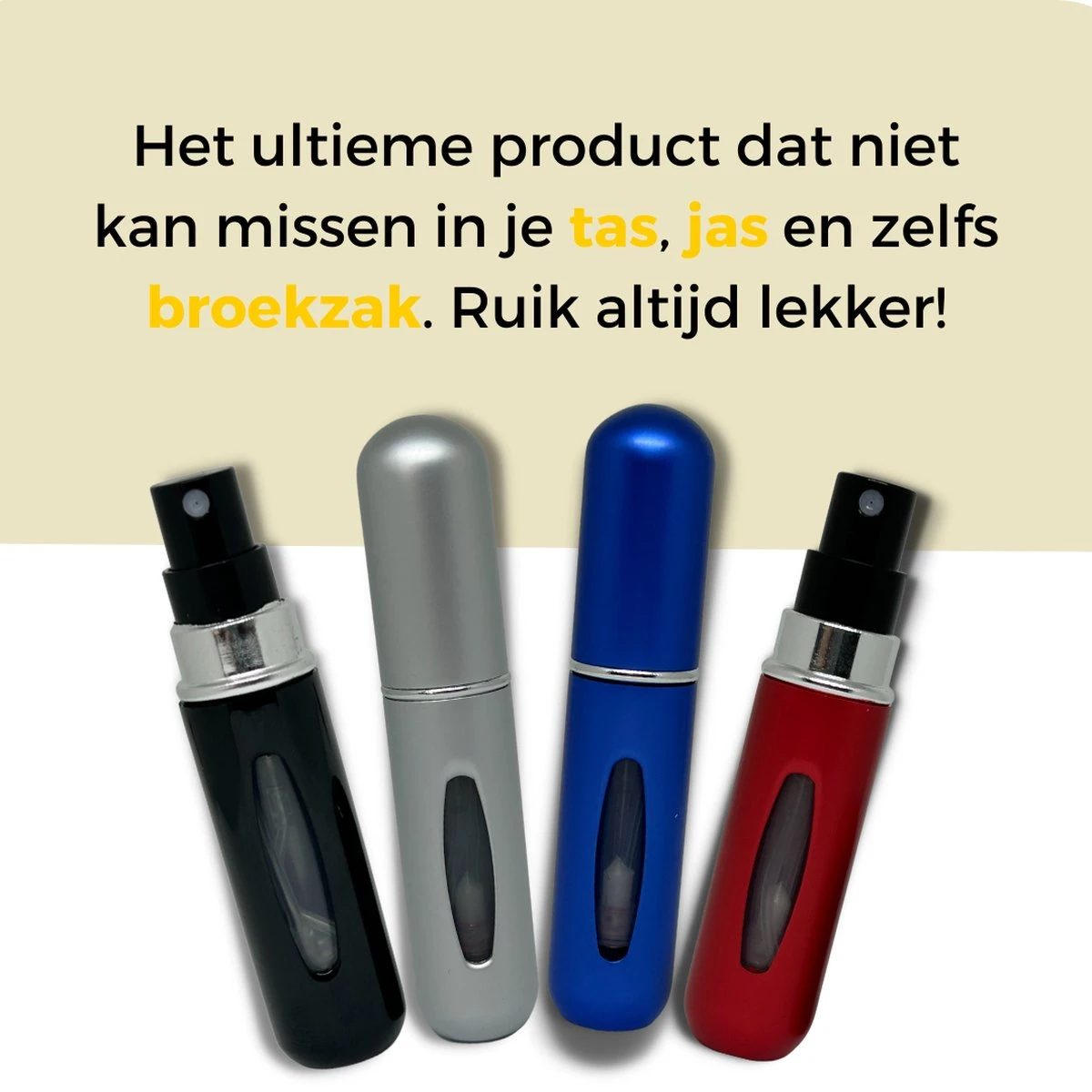 Cetins - Parfum Verstuiver Navulbaar - Mini Parfum Flesje - Reisflesje – Goud - Afbeelding 3