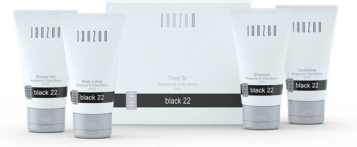 JANZEN Travel Set Black 22 - Afbeelding 2