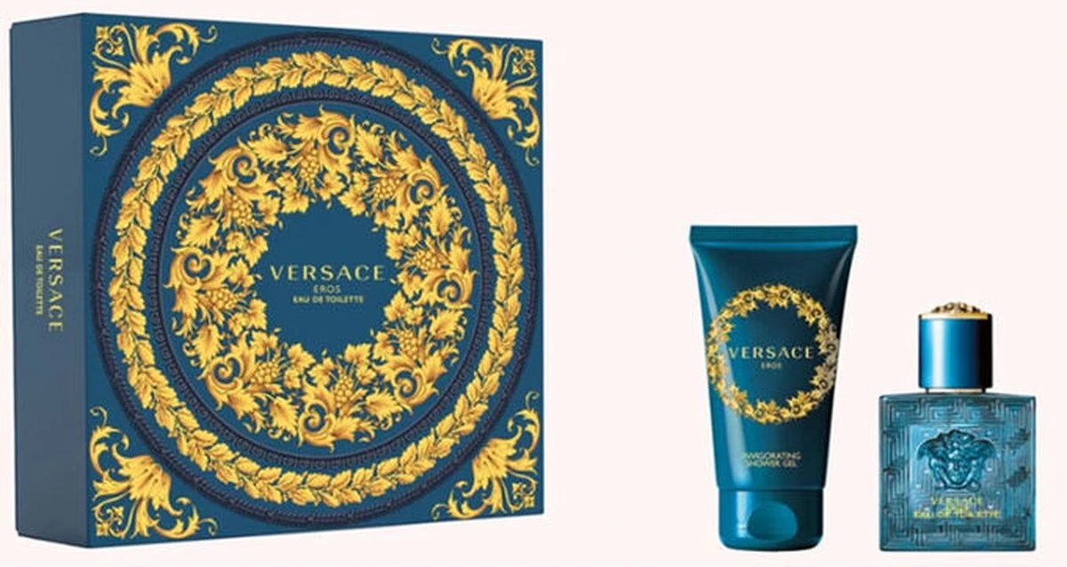 Versace Eros Giftset - 30 Ml Eau De Toilette Spray + 50 Ml Showergel - Cadeauset Voor Heren