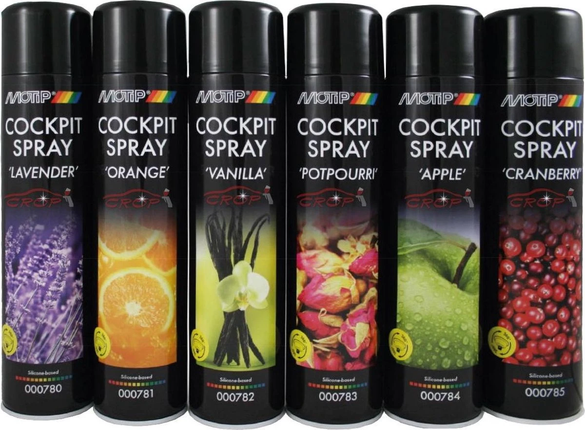 Motip Cockpit Spray Appel 600ML - Dashboard & Luchtverfrisser