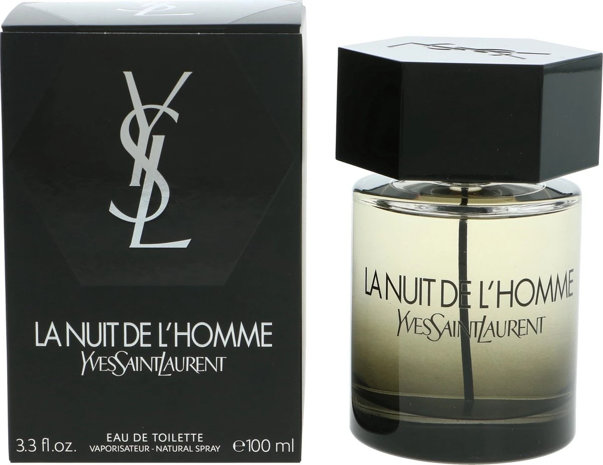 Yves Saint Laurent La Nuit De L'Homme 100 Ml - Eau De Toilette - Herenparfum - Afbeelding 3