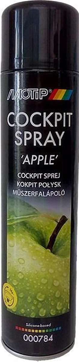 Motip Cockpit Spray Appel 600ML - Dashboard & Luchtverfrisser - Afbeelding 2