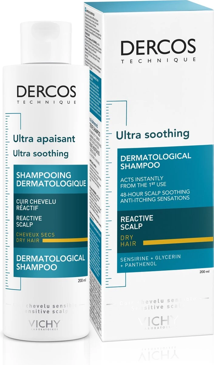 Vichy Dercos Ultra-Kalmerende Shampoo - Droog Haar - Afbeelding 2