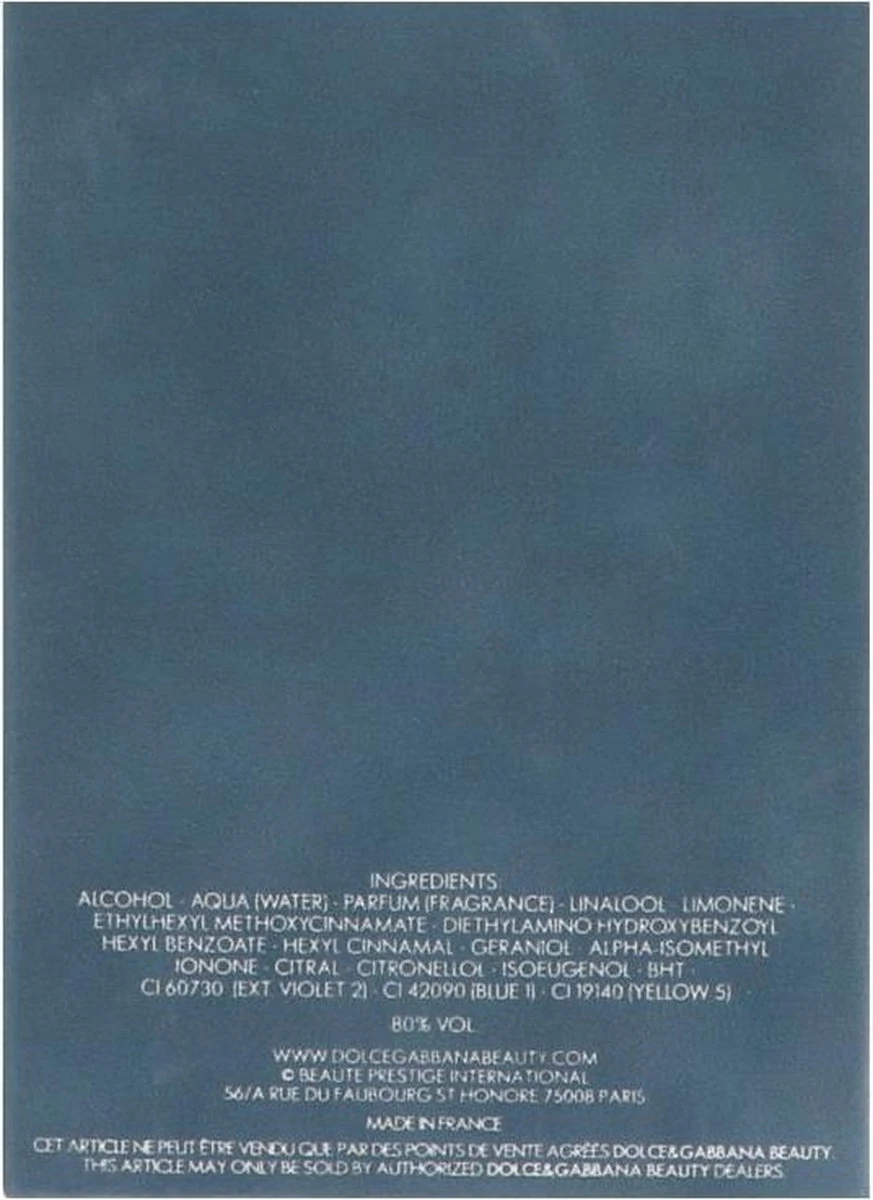 Dolce & Gabbana Light Blue 125 Ml - Eau De Toilette - Herenparfum - Afbeelding 7